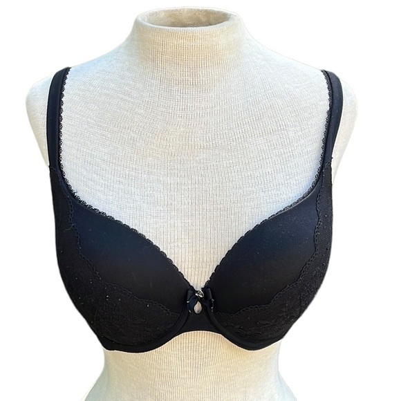 Victoria’s Secret Body by Victoria Perfect Shape Black with Lace 32 DD - Picture 1 of 9